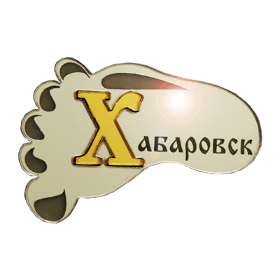 Магнит зеркальный комбинированный След с буквой Хабаровск FS006618 - фото 45213