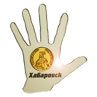 Магнит зеркальный комбинированный Рука с кругом Хабаровск FS007845 - фото 47307