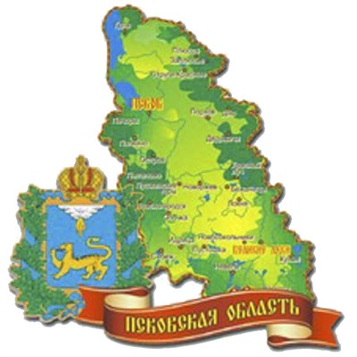 Магнит 2-хслойный Карта с гербом Вашего региона, края, области - фото 54439