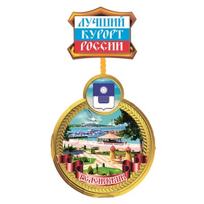 Магнит медаль с символикой Геленджика - фото 69396