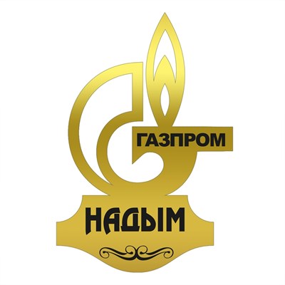 Магнит зеркальный логотип вид 1 с символикой Надыма - фото 78306