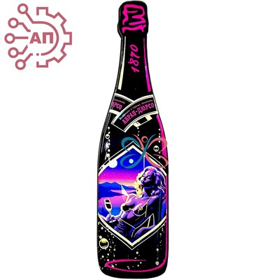 Магнит со смолой Бутылка шампанское вид 11 Абрау-Дюрсо 32402 - фото 90704