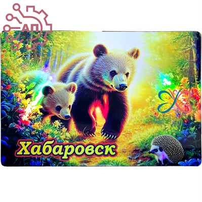 Картина на магните Медвежата с ежом Хабаровск 34358 34358 - фото 96597