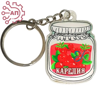 Брелок со смолой Баночка варенья вид 3 Карелия 34591 34591