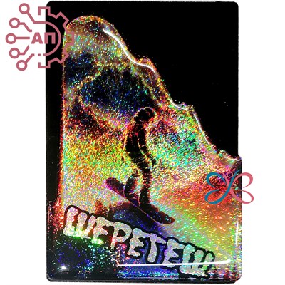 Магнит II со смолой серии "Сияние" Горнолыжники вид 2 Шерегеш 34628 34628