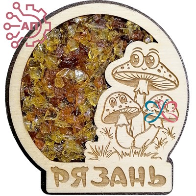 Магнит с минералами Грибы Рязань 34718 34718
