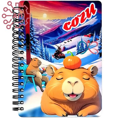 Блокнот А6 цветной Капибара Сочи 34734 34734