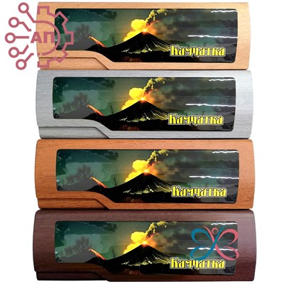 Футляр для очков прямоугольный фотопечать с лаком Камчатка 34782 34782