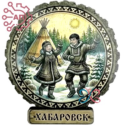 Магнит II серии "Этно" Парень с девушкой Хабаровск 35098 35098