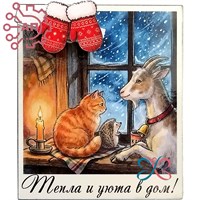 Магнит I с прищепкой Полароид Коза и кот 35367 35367