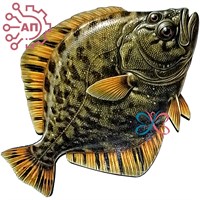 Магнит I на подложке Камбала Сахалин 35408 35408
