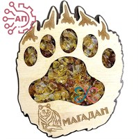 Магнит с минералами Лапа медведя Магадан FS003891 FS003891