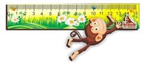 Сувенирная линейка с логотипом Берендеево 2 слоя обезьяна