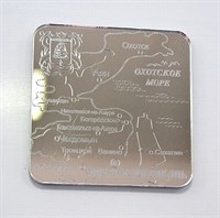 Магнит зеркальный "Карта" Советская Гавань
