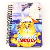 Блокнот цветной Кот с парусником Анапа 26150