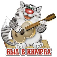 Магнит Кот с гитарой Кимры 26677