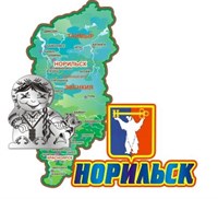 Магнит I Карта с фурнитурой ключ Норильска FS005290 FS005290