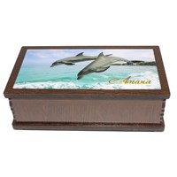 Купюрница со смолой Дельфины вид 5 с символикой Анапы