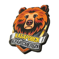 Значок Хабаровск медведь щит 31269