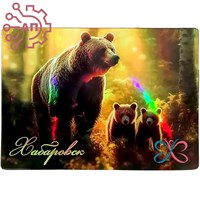 Картина на магните Медведица с медвежатами Хабаровск 31806