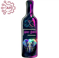 Магнит Бутылка вина Слон 2 Абрау-Дюрсо 31858