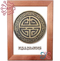 Панно из гипса в рамке Символ 5 благ Калмыкия, Элиста 32084