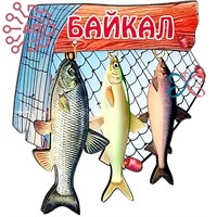 Магнит Рыбы на сетке Байкал, Байкальск, Иркутск 31247