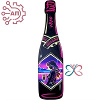 Магнит со смолой Бутылка шампанское вид 5 Абрау-Дюрсо 32314
