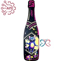 Магнит со смолой Бутылка шампанское вид 7 Абрау-Дюрсо 32316