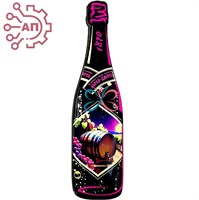 Магнит со смолой Бутылка шампанское вид 14 Абрау-Дюрсо 32406