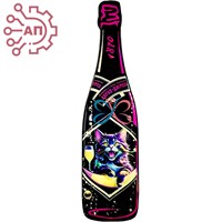 Магнит со смолой Бутылка шампанское вид 20 Абрау-Дюрсо 32412