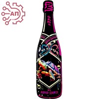 Магнит со смолой Бутылка шампанское вид 21 Абрау-Дюрсо 32413