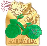 Магнит II Кот на велосипеде Анапа 32494