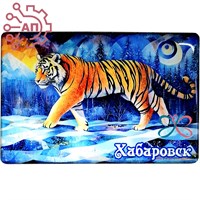 Магнит со смолой серии "Калейдоскоп" Тигры 4 Хабаровск 33917 33917