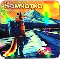 Магнит I голограмма серии "Сталкер" Лис с крабом 3 Камчатка 34006 34006