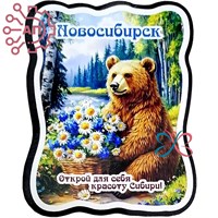 Магнит I Стикер Медведи Новосибирск 34083 34083