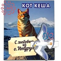 Магнит I с прищепкой Кот Кеша Итуруп 34217 34217
