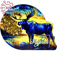 Магнит II с хрусталем Лось на закате Курск 34252 34252