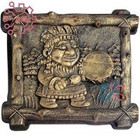Магнит из гипса Рамка из дерева Шаман с бубном 34259 34259