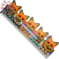 Линейка цветная Лисы Карелия 34547 34547