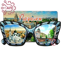 Магнит II Очки на прямоугольнике Воронеж 34696 34696