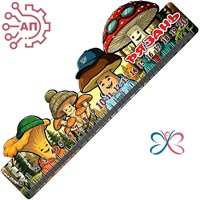 Линейка цветная Грибы вид 1 Рязань 34715 34715