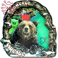 Магнит II Кора с медведем Гуамское ущелье, Краснодарский край 34775 34775