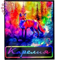 Магнит I Неон Прямоугольник Лиса Карелия 34886 34886