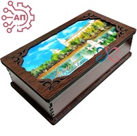 Шкатулка-купюрница 175 Пейзаж Астрахань 34931 34931