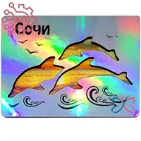 Магнит II голограмма Дельфины Сочи, Краснодарский край 30963 30963