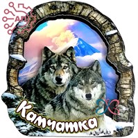 Магнит II Кора с волком и волчицей Камчатка 34978 34978