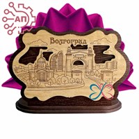 Салфетница с гравировкой Коллаж достопримечательности Волгоград 35067 35067