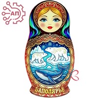 Магнит I Матрешка Медведи на льдине Мурманск 35204 35204