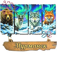 Магнит I с подвесами Дощечки коллаж Мурманск 35221 35221